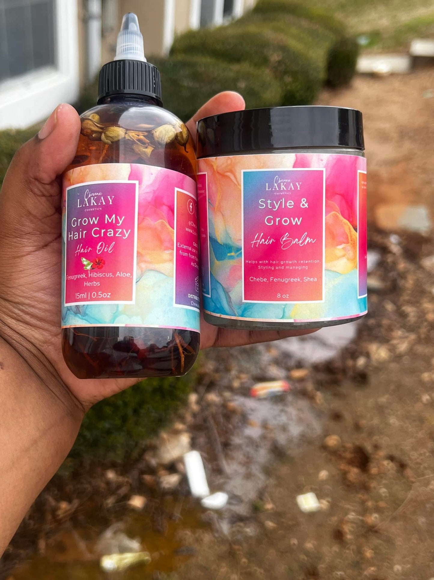 Hair balm& hair oil set