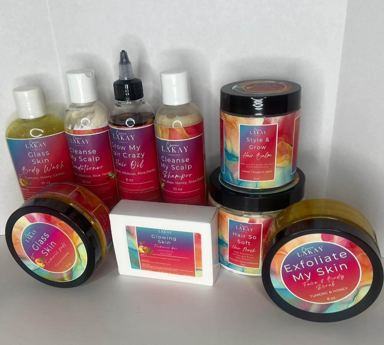 Full Hair & Skin Care Set ( 9 piece )